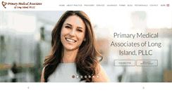 Desktop Screenshot of primarymedicalassociatesli.com